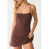 Women's basic tennis dress with built in shorts spaghetti strappy one piece tennis clothing