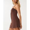 Women's basic tennis dress with built in shorts spaghetti strappy one piece tennis clothing