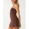 Women's basic tennis dress with built in shorts spaghetti strappy one piece tennis clothing