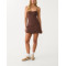 Women's basic tennis dress with built in shorts spaghetti strappy one piece tennis clothing