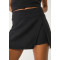 Women's athleisure style slit skorts high waist A line skirts with built in shorts