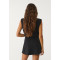 Women's athleisure style slit skorts high waist A line skirts with built in shorts