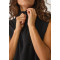 Women's relaxed fit half zipper vest sleevless lounge top