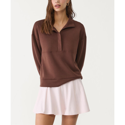 Women's cozy fit high neck half zipper sweatshirts