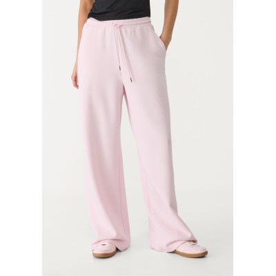 Women's adjustable waist soft touch modal wide leg pants with side pockets