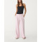 Women's adjustable waist soft touch modal wide leg pants with side pockets