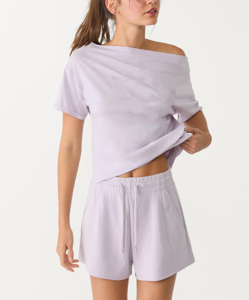 Mid rise modal shorts with adjustable waist and side pockets luxury running shorts