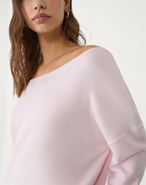 Women's long sleeve off shoulder sweatshirts relaxed fit luxury pullover