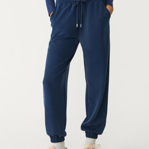 Women's classic mid rise adjustable waist track pants with side pockets
