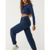 Women's classic mid rise adjustable waist track pants with side pockets