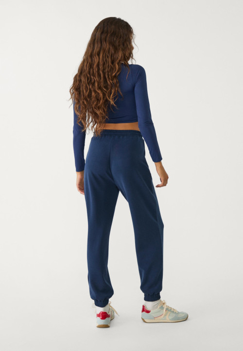 Women's classic mid rise adjustable waist track pants with side pockets
