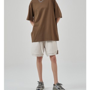 OEM Customized Men's Short Sleeve Tee - Soft Fitted Crew Neck Shirts for Activewear, Specialized Manufacturing for Performance Apparel, Tailored Designs for Yoga, Sports and Casual Use, Bulk Order Fulfillment Available