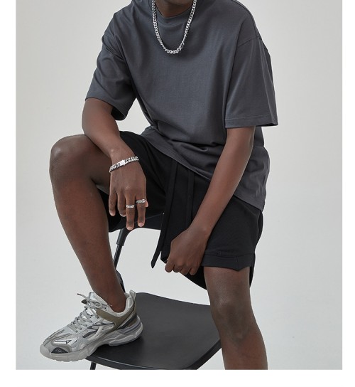 OEM Customized Men's Short Sleeve Tee - Soft Fitted Crew Neck Shirts for Activewear, Specialized Manufacturing for Performance Apparel, Tailored Designs for Yoga, Sports and Casual Use, Bulk Order Fulfillment Available