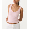 Women's new arrival v neck full back sports tank with removable padding