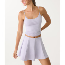 Women's high waisted active skirts with built in shorts light weight flowy skorts