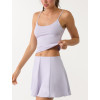 Women's high waisted active skirts with built in shorts light weight flowy skorts