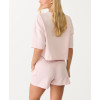 Women's mid rise elastic waist cotton shorts with side pockets