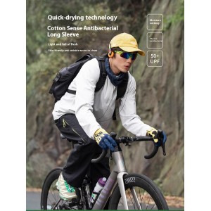 Men's Quick Dry Long Sleeve Shirts Sun Protection  Shirt Moisture Wicking T-Shirt for Casual Workout
