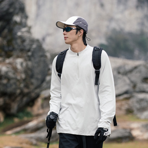 Men's Quick Dry Long Sleeve Shirts Sun Protection  Shirt Moisture Wicking T-Shirt for Casual Workout