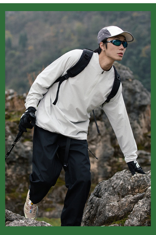 Men's Quick Dry Long Sleeve Shirts Sun Protection  Shirt Moisture Wicking T-Shirt for Casual Workout