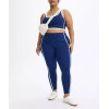 Plus size performace pocket leggings for women piped fitness tights