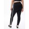 Plus size performace pocket leggings for women piped fitness tights
