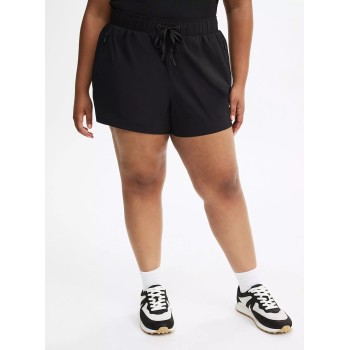 Elastic waist active shorts with side zipper pockets lightweight relaxed fit running shorts