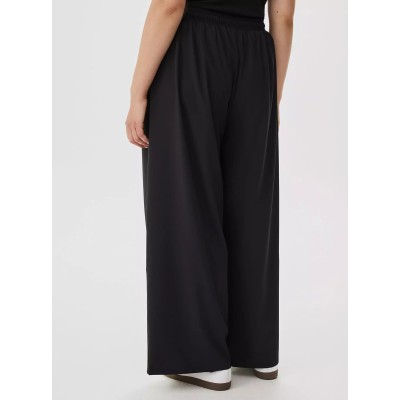 Women's plus size active pants with side pockets lightweight woven lounge sweatpants