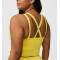 Plus size built in shelf bra top medium support back cross sports bra