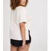 Women's short sleeve side slit flowy t shirts crew neck raglan sleeve sports tees