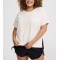 Women's short sleeve side slit flowy t shirts crew neck raglan sleeve sports tees