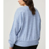 Women's v neck cotton blend pullovers drop shoulder relaxed fit sweatshirts