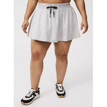 Women's lightweight flowy skorts super soft lounge skirts with built in shorts