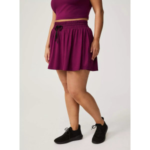 Women's lightweight flowy skorts super soft lounge skirts with built in shorts