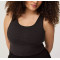 Women's basic plus size longline sports bra full coverage padded sleeveless crop top