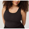 Women's basic plus size longline sports bra full coverage padded sleeveless crop top