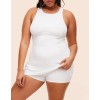 Women's hollow back active dress with built in shorts crew neck back cross tennis dress