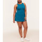 Women's hollow back active dress with built in shorts crew neck back cross tennis dress