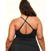 Plus size light weight slim fit sports tank with adjustable straps