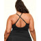 Plus size light weight slim fit sports tank with adjustable straps