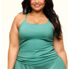 Plus size light weight slim fit sports tank with adjustable straps