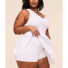 Women's plus size active dress with built in shorts