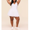 Women's plus size active dress with built in shorts
