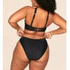Front cross padded bikini top hollow back swimwear top with adjustable straps