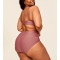 Front cross padded bikini top hollow back swimwear top with adjustable straps