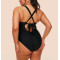 Plus size cross back swimwear with padding
