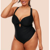 Plus size cross back swimwear with padding