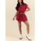 Women's short sleeve cropped hoodies relaxed fit hooded sweatshirts