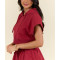 Women's short sleeve cropped hoodies relaxed fit hooded sweatshirts