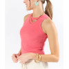 Women's lightweight full coverage sports tank fitted sleeveless top